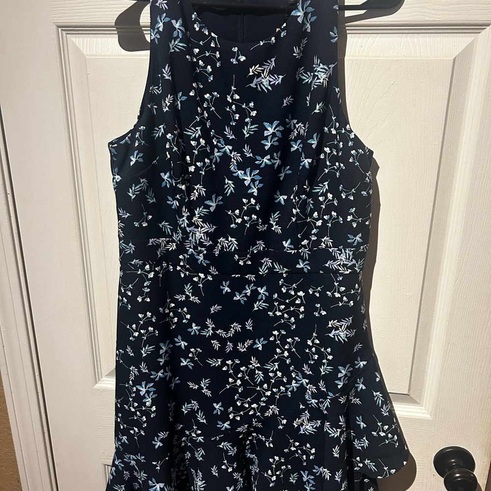 Floral Navy Blue Woman’s Dress